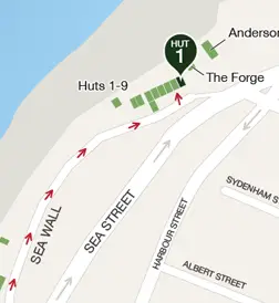 Map to Hut 1 (click to expand)