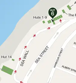Map to Hut 6 (click to expand)