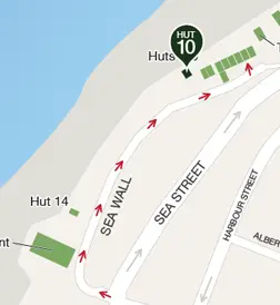 Map to Hut 10 (click to expand)