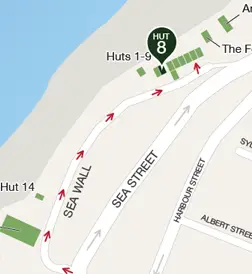 Map to Hut 8 (click to expand)