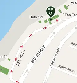 Map to Hut 5 (click to expand)