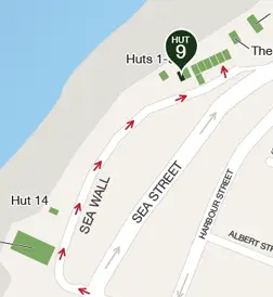 Map to Hut 9 (click to expand)